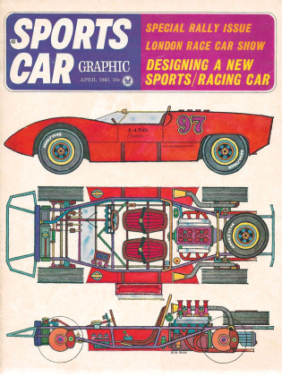 SPORTS CAR GRAPHIC 1965 APR - CHIRON, PETE BROCK, CLIMAX FLAT-16*